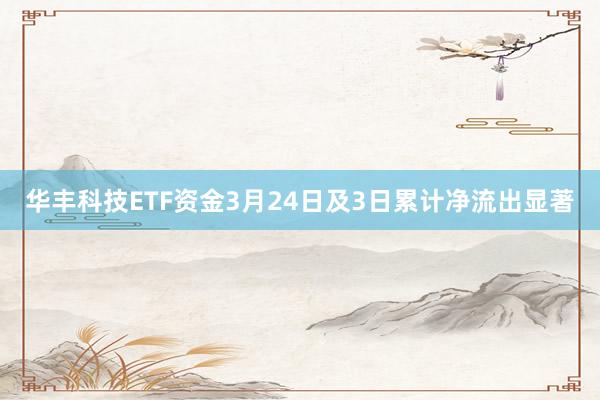 华丰科技ETF资金3月24日及3日累计净流出显著