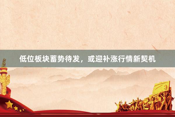 低位板块蓄势待发，或迎补涨行情新契机