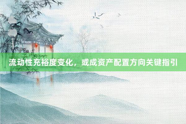流动性充裕度变化，或成资产配置方向关键指引