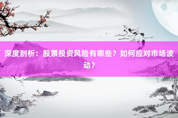 深度剖析：股票投资风险有哪些？如何应对市场波动？