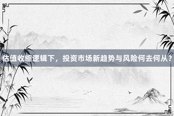 估值收缩逻辑下，投资市场新趋势与风险何去何从？