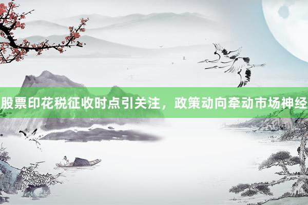 股票印花税征收时点引关注，政策动向牵动市场神经